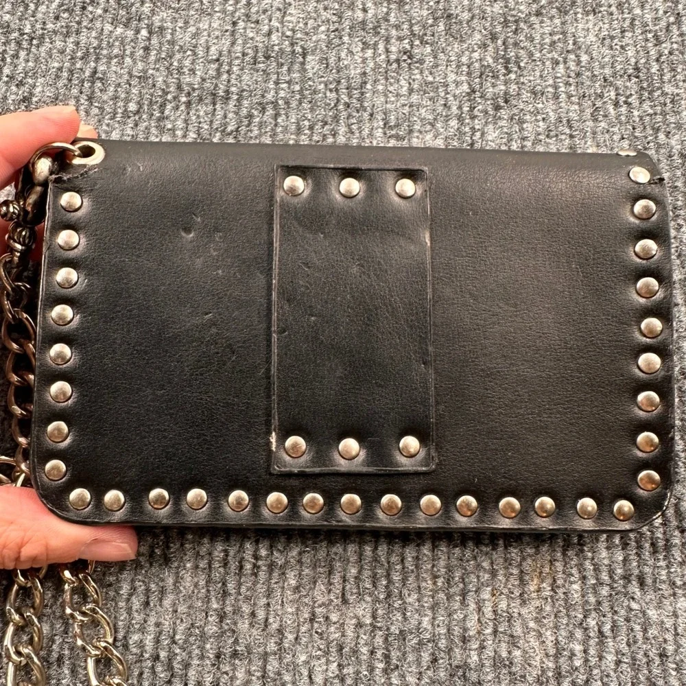 Harley Davidson Trucker Wallet Studded Eagle Biker Black 90s Casual READ